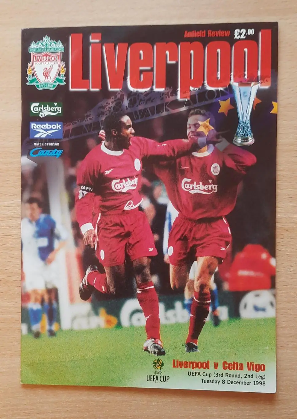 Ливерпуль - Сельта Виго /Испания/ 24.11-08.12.1998 Кубок УЕФА