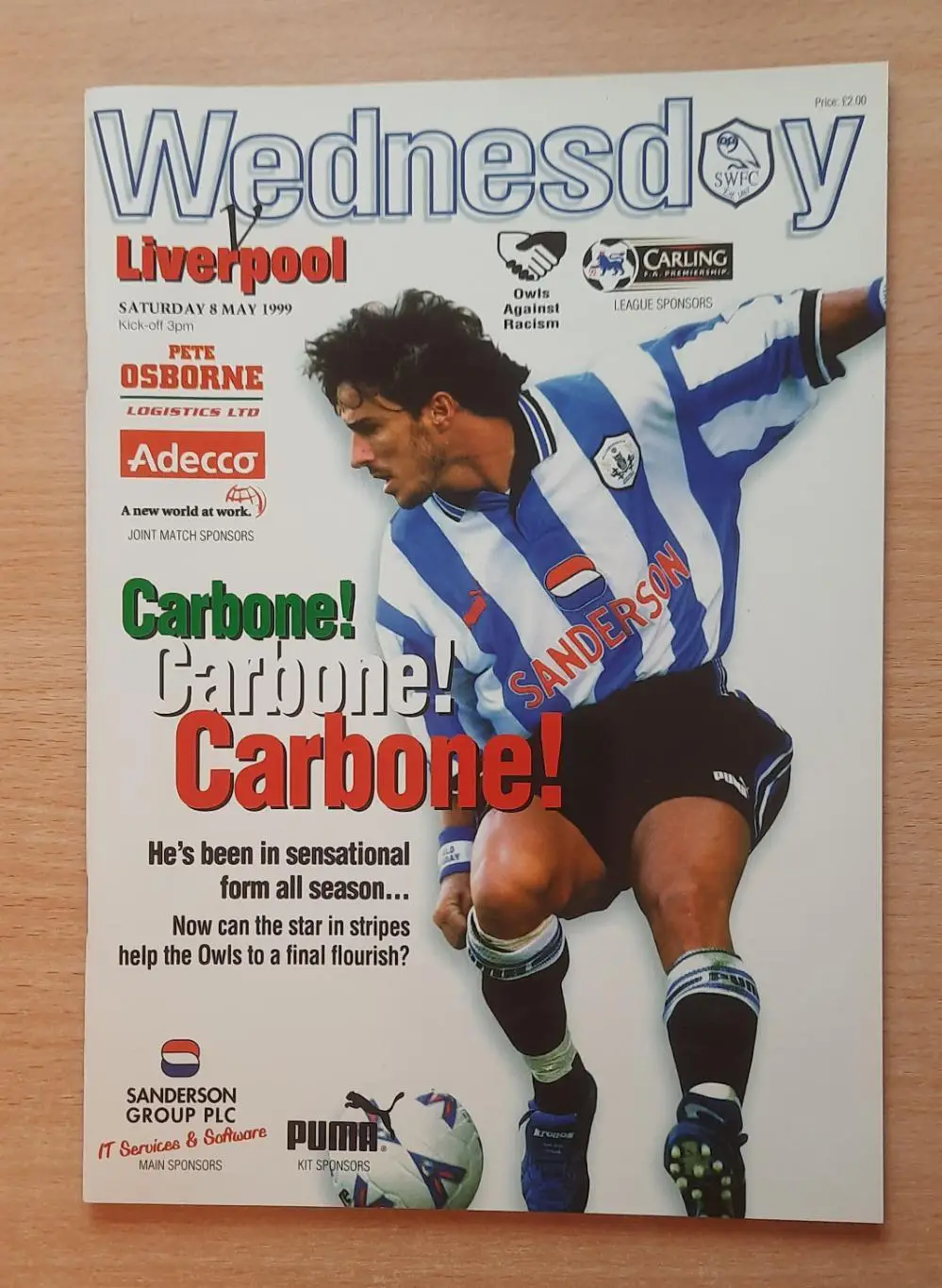 Шеффилд Уэнсдей - Ливерпуль 08.05.1999