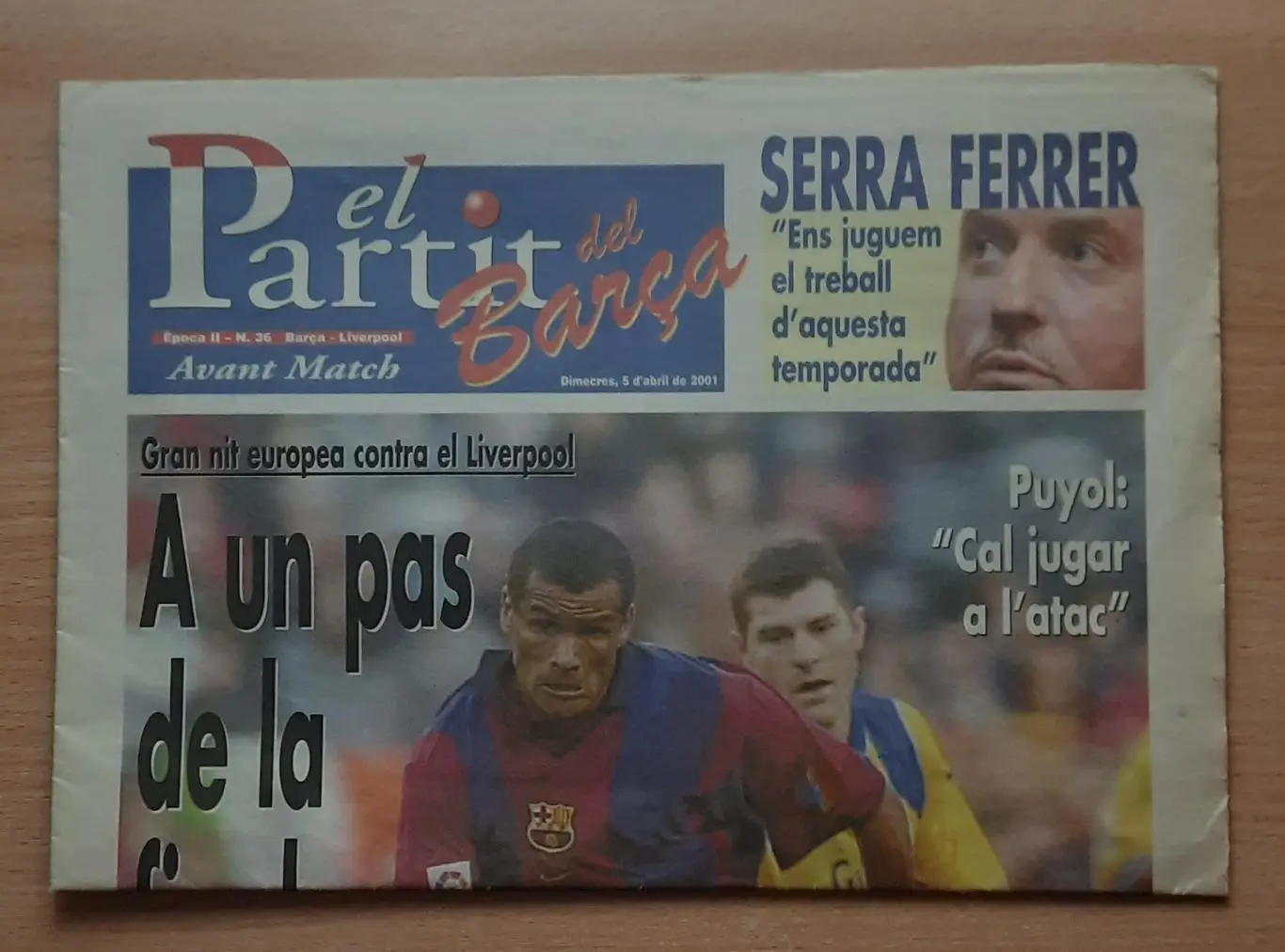 Барселона /Испания/ - Ливерпуль 01.05.2001 Кубок УЕФА, полуфинал