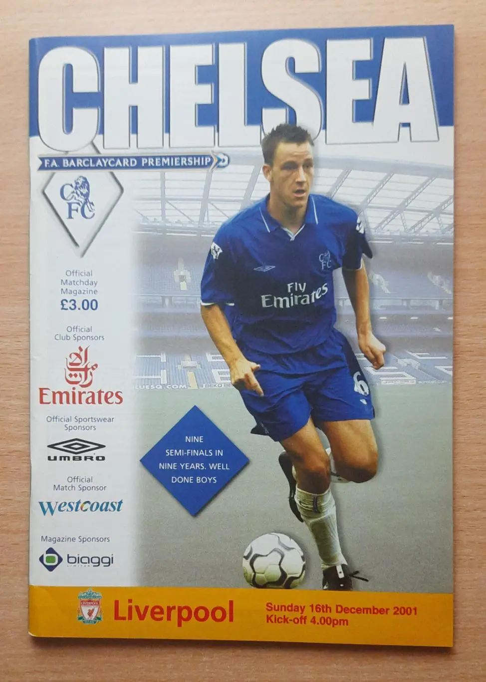 Челси - Ливерпуль 16.12.2001