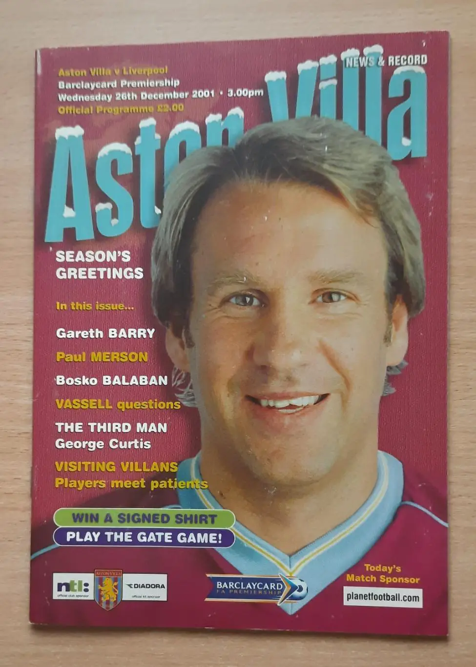 Астон Вилла - Ливерпуль 26.12.2001