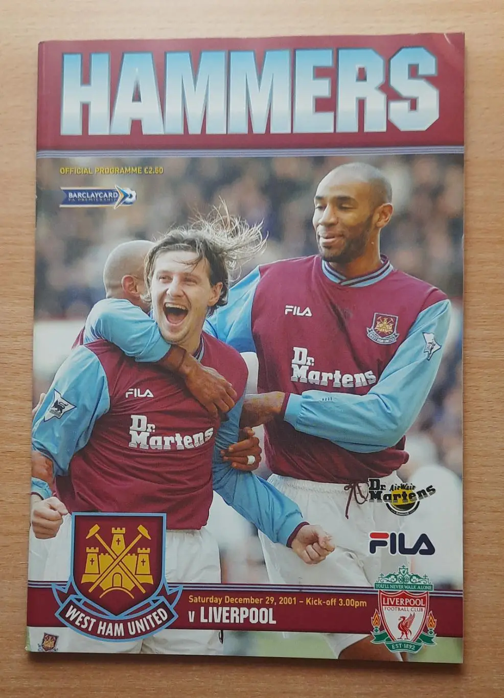 Вест Хэм Юнайтед - Ливерпуль 29.12.2001