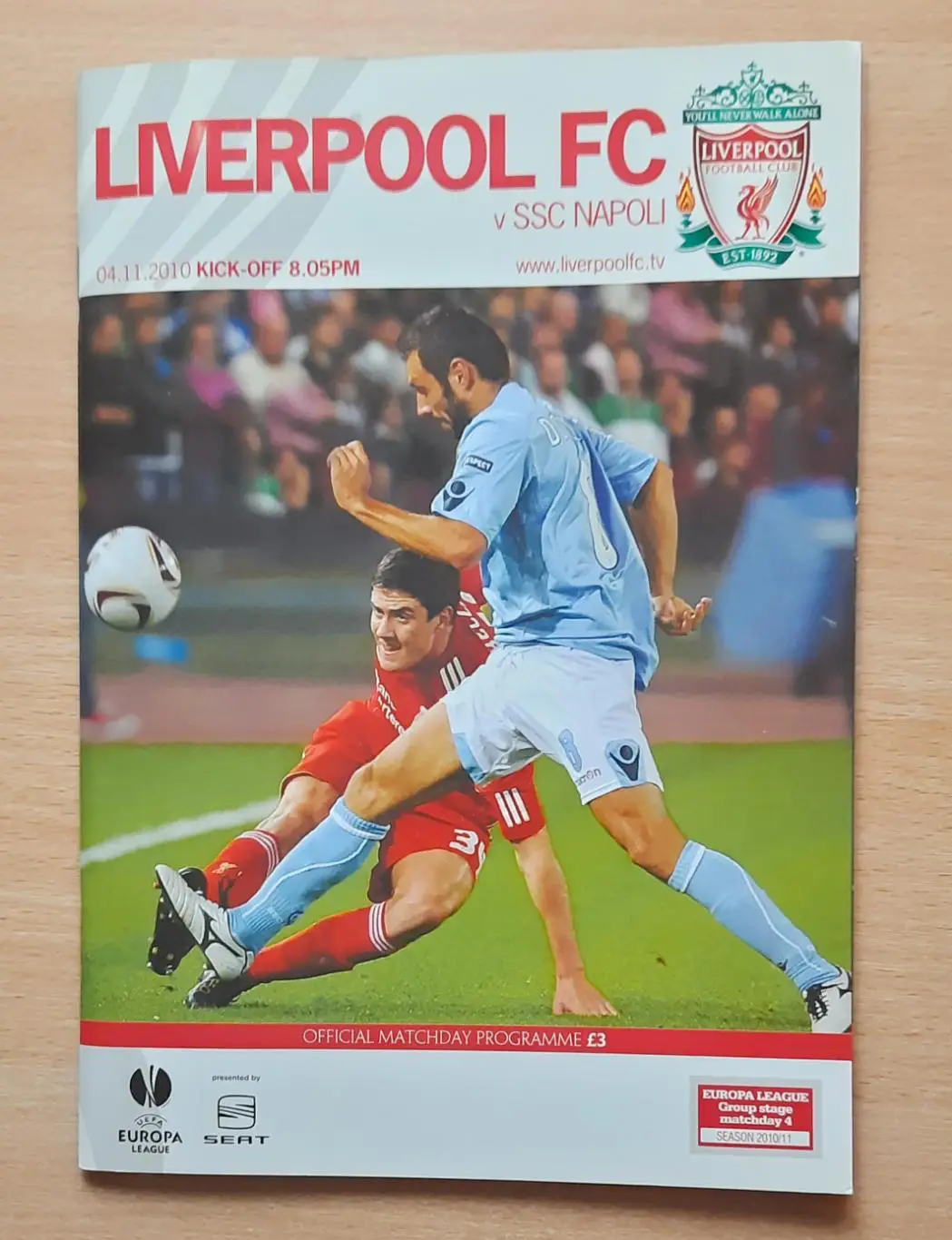 Ливерпуль - Наполи /Италия/ 04.11.2010 Лига Европы
