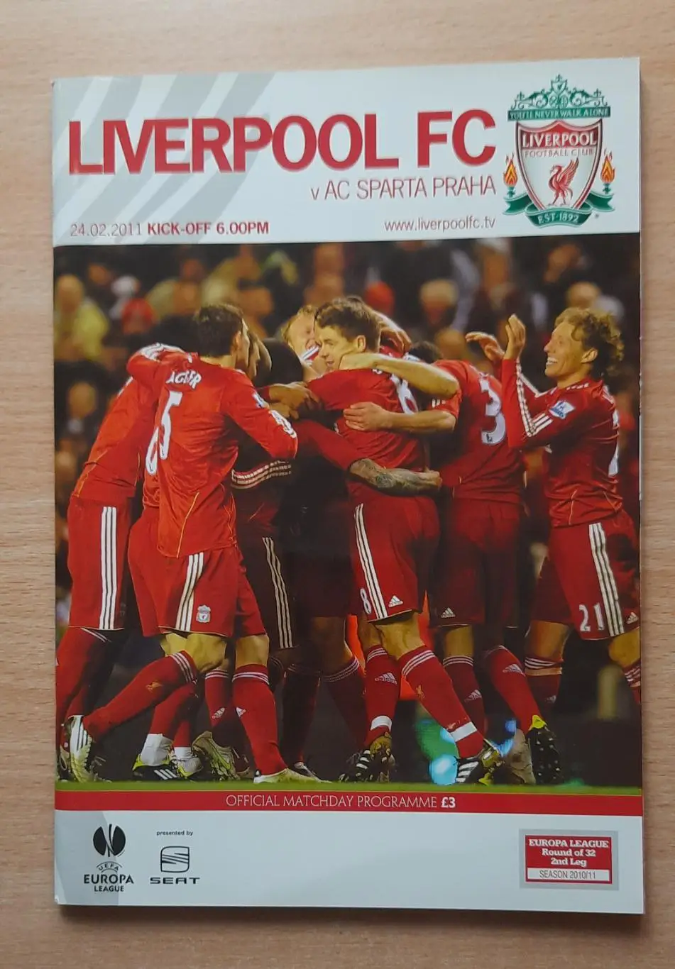 Ливерпуль - Спарта Прага /Чехия/ 24.02.2011 Лига Европы