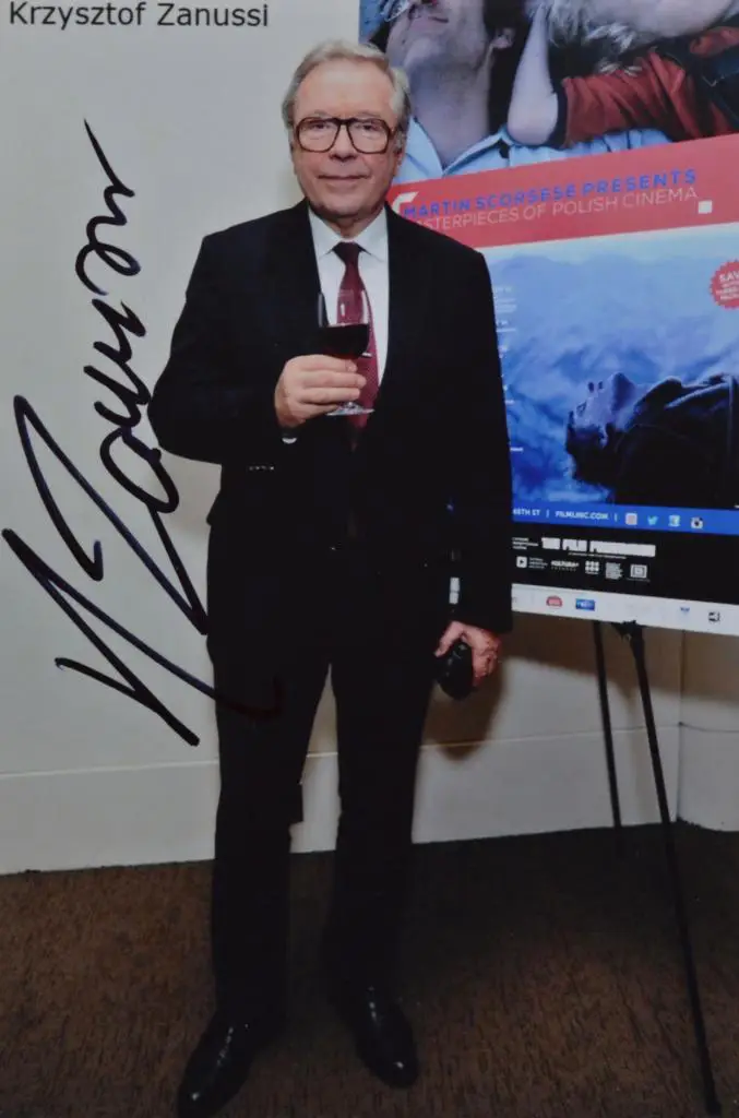 Оригинальный автограф Кшиштофа Занусси