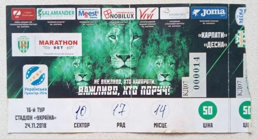 Карпаты - Десна (24.11.2018)