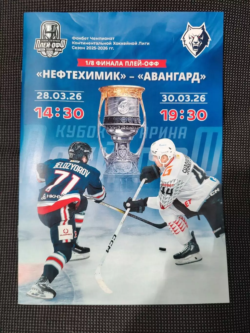 ХК Нефтехимик Нижнекамск - Авангард Омск 28 и 30.03.2026