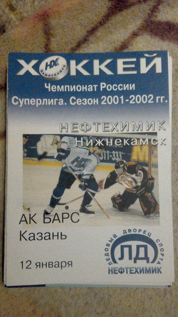 Нефтехимик Нижнекамск - Ак Барс Казань 12.01.2002