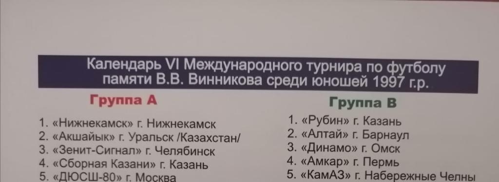 Международный турнир памяти В.Винникова. Нижнекамск 2011 1