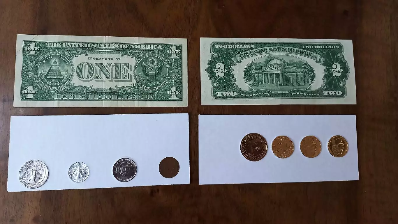 Доллары США 1$ и 2$. Истиные коллекционные купюры. Оригинал. 1