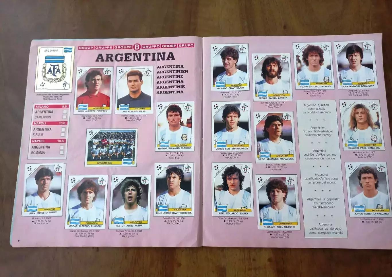 PANINI ITALIA 90. Почти полный альбом. Оригинал. 2