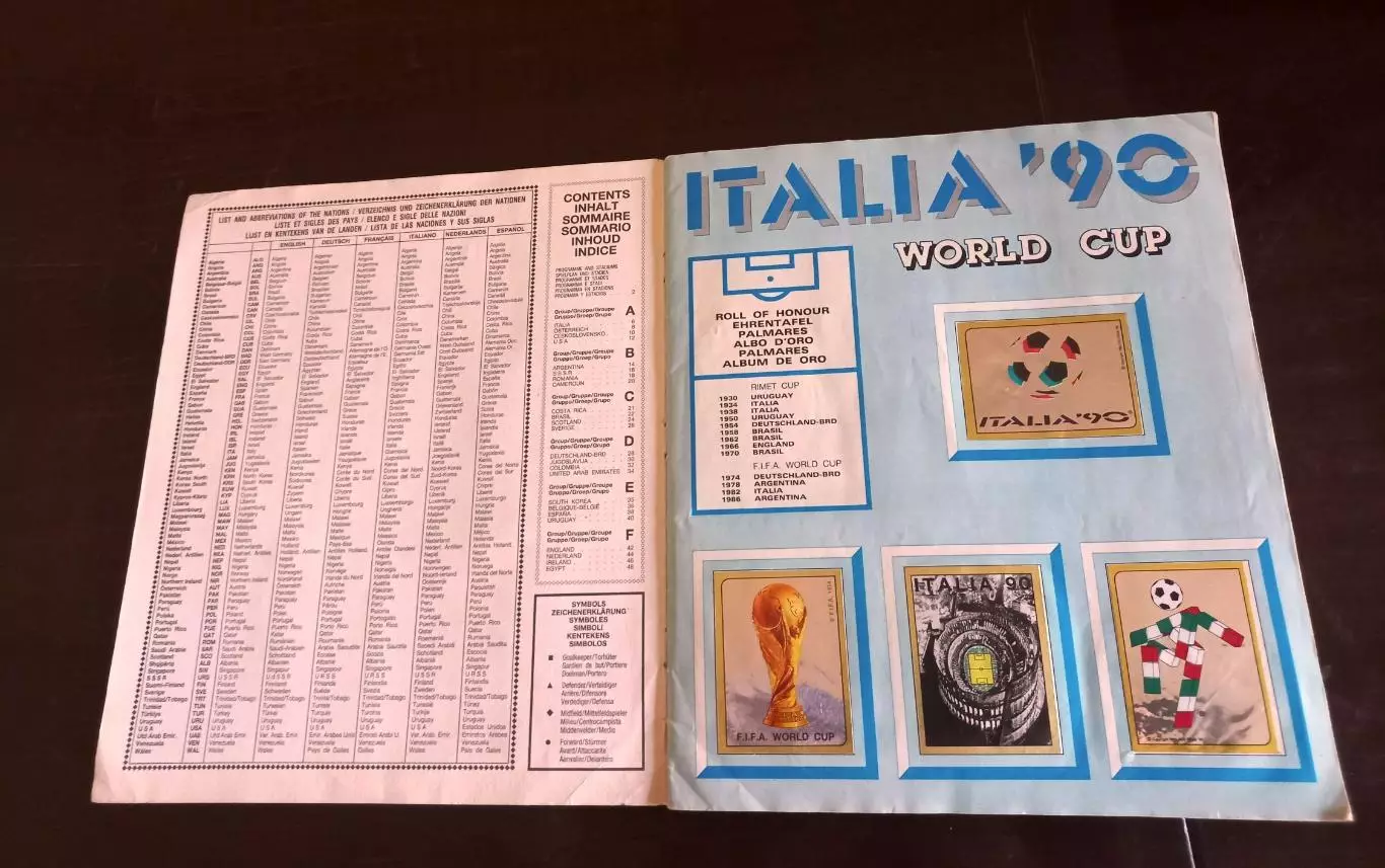 PANINI ITALIA 90. Полный альбом. Оригинал. 1