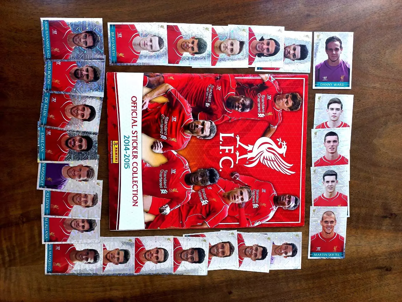PANINI LIVERPOOL FC 2014-15. Практически полный альбом. Оригинал.