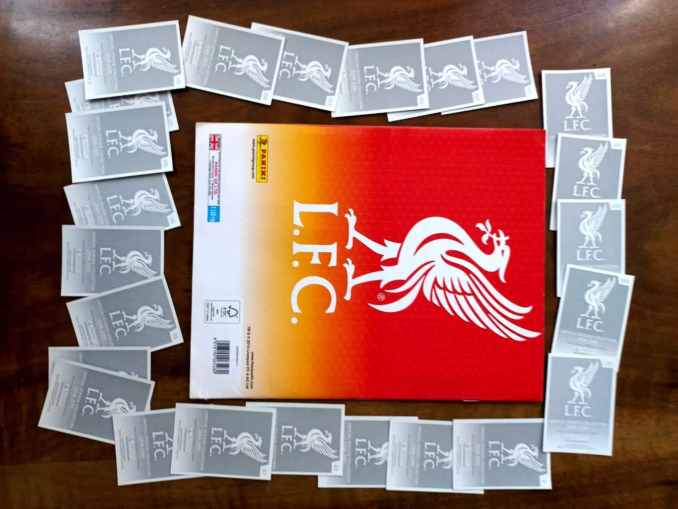 PANINI LIVERPOOL FC 2014-15. Практически полный альбом. Оригинал. 1