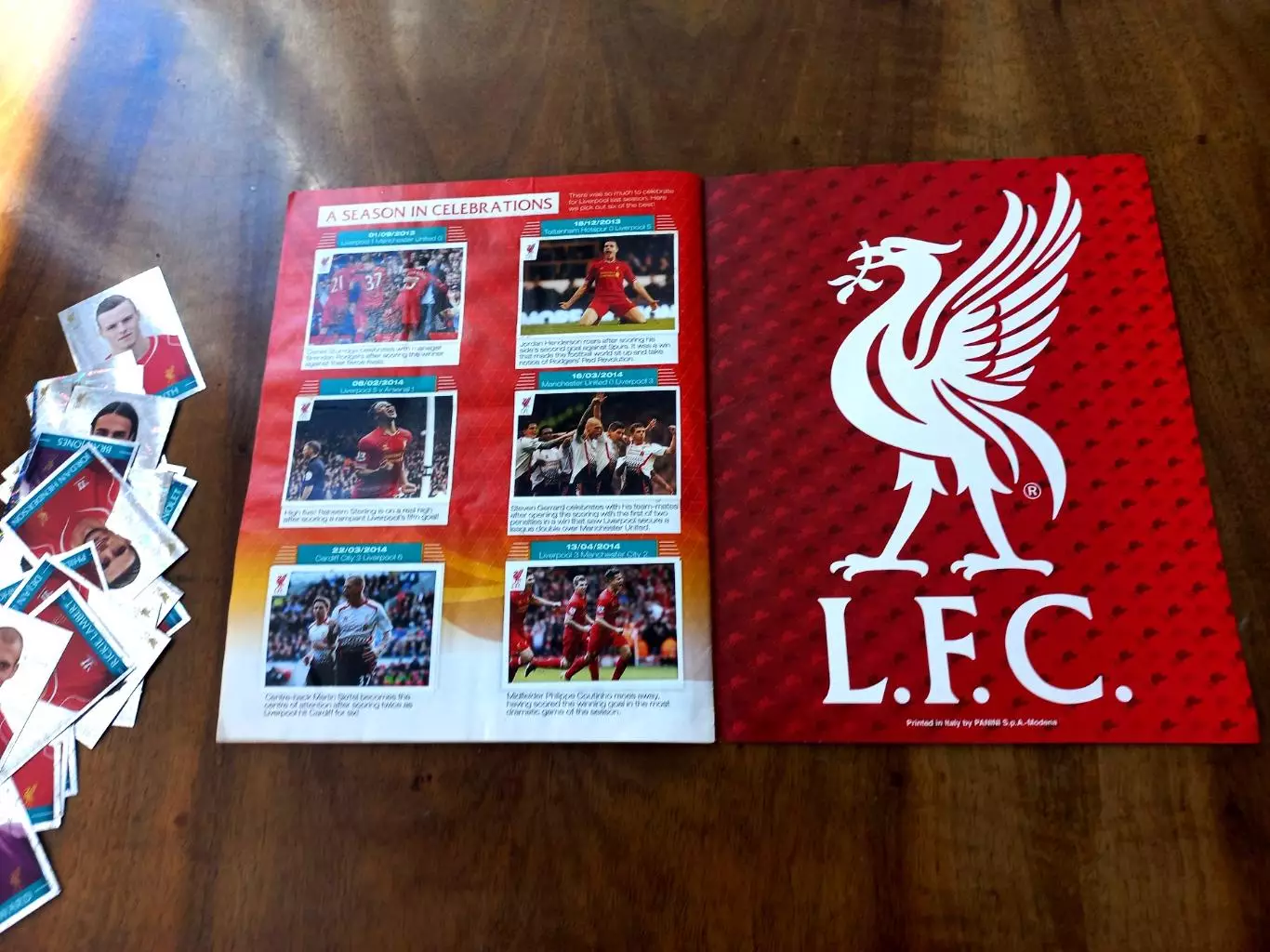 PANINI LIVERPOOL FC 2014-15. Практически полный альбом. Оригинал. 6