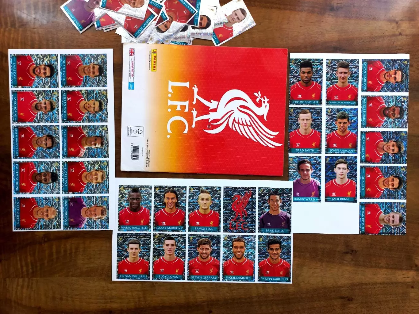 PANINI LIVERPOOL FC 2014-15. Практически полный альбом. Оригинал. 7