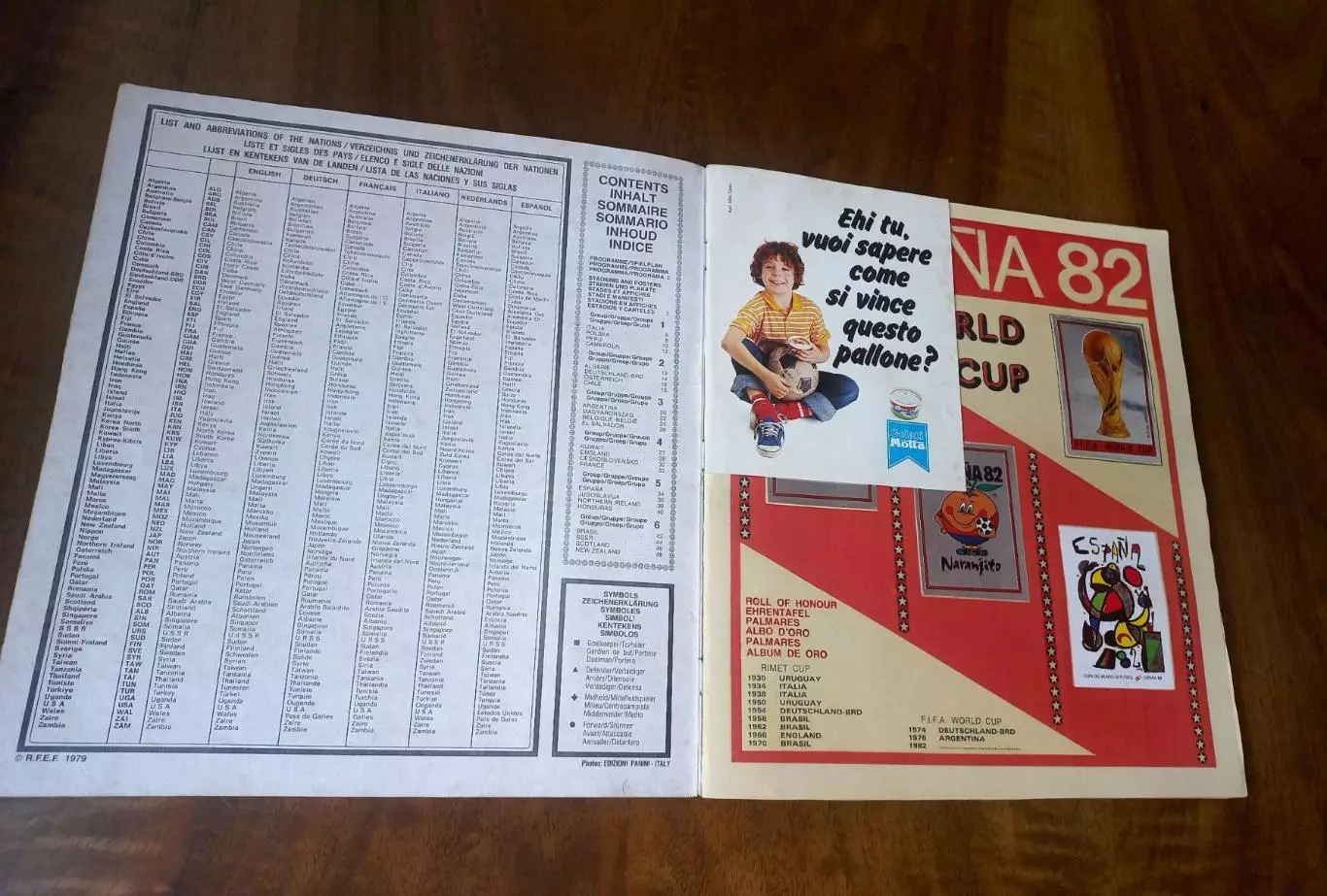 PANINI ESPANA-82. Полный альбом. Оригинал. 1