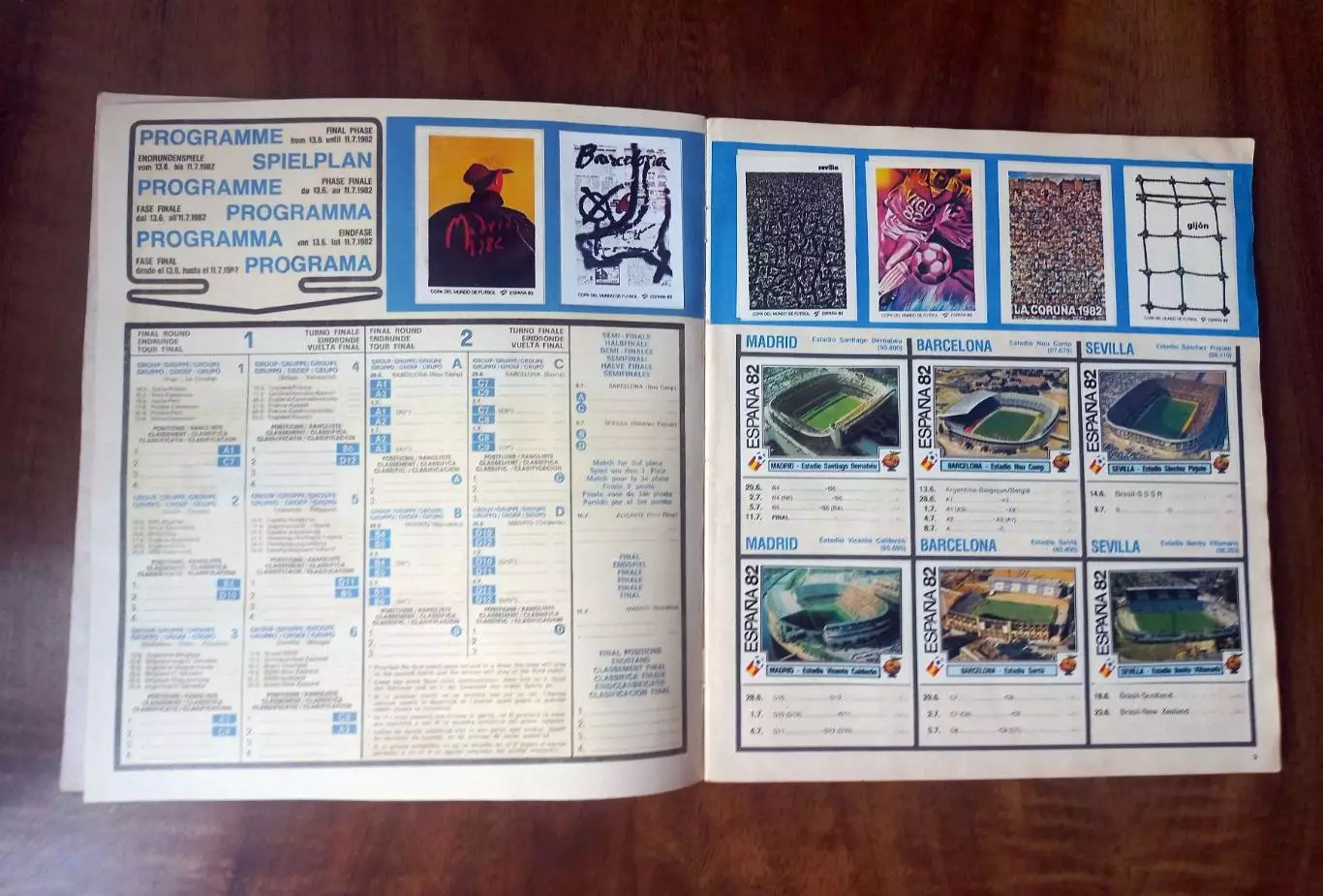 PANINI ESPANA-82. Полный альбом. Оригинал. 2
