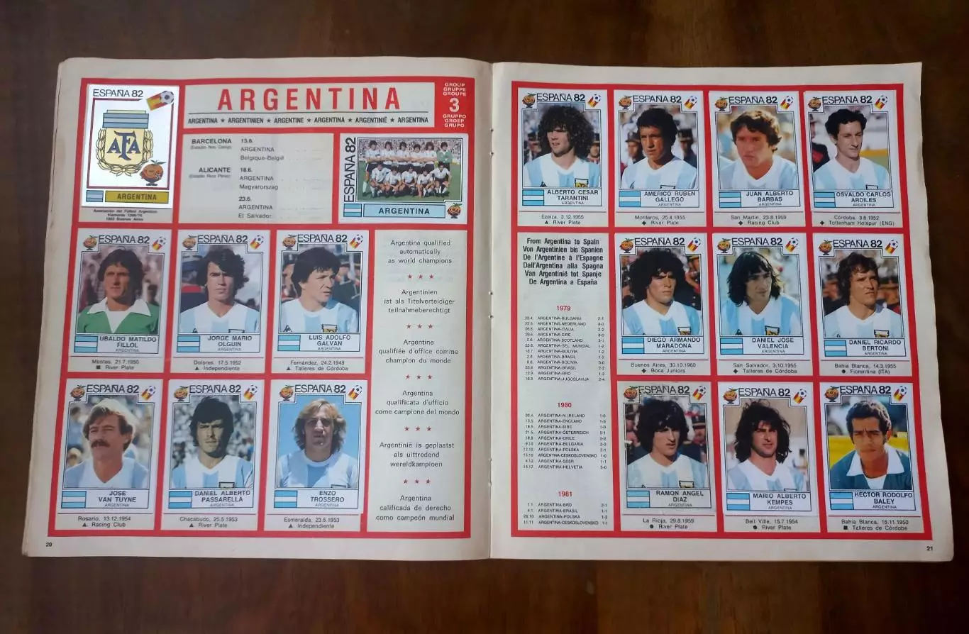 PANINI ESPANA-82. Полный альбом. Оригинал. 4