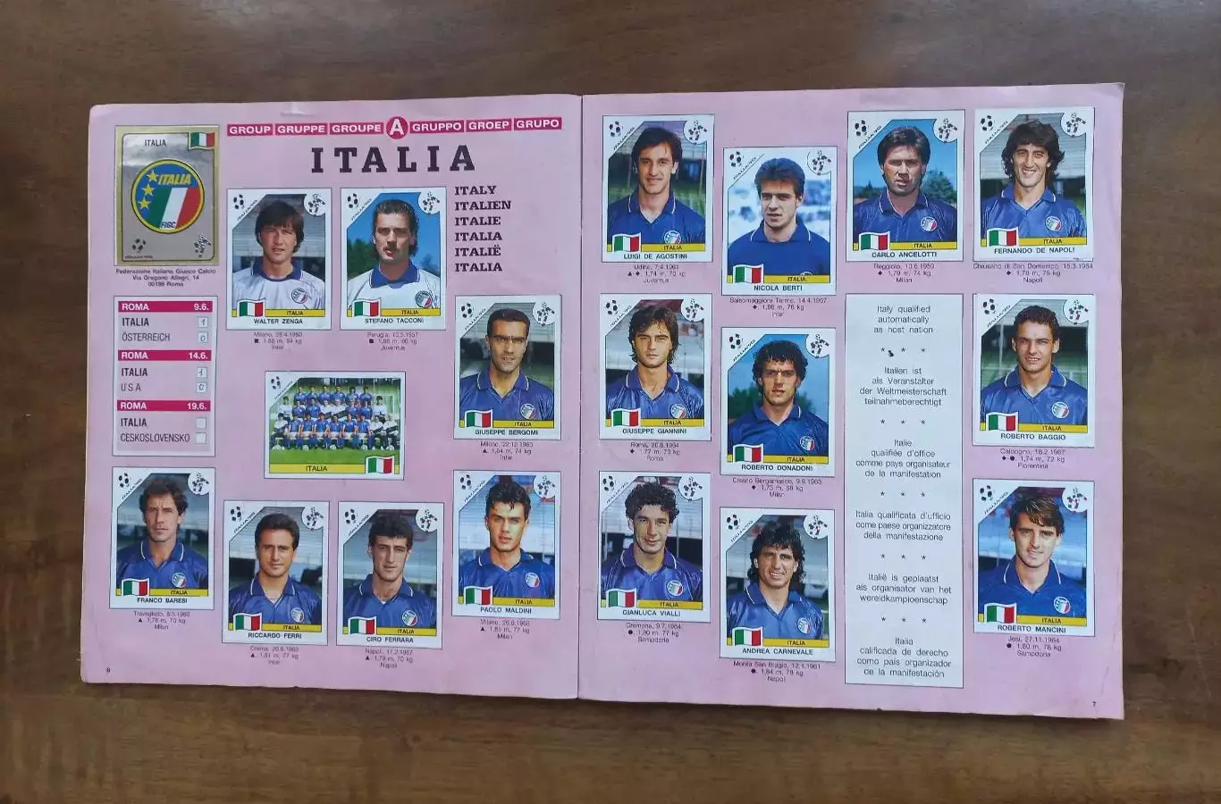 Panini ITALIA 90. Неполный альбом. Оригинал. 2