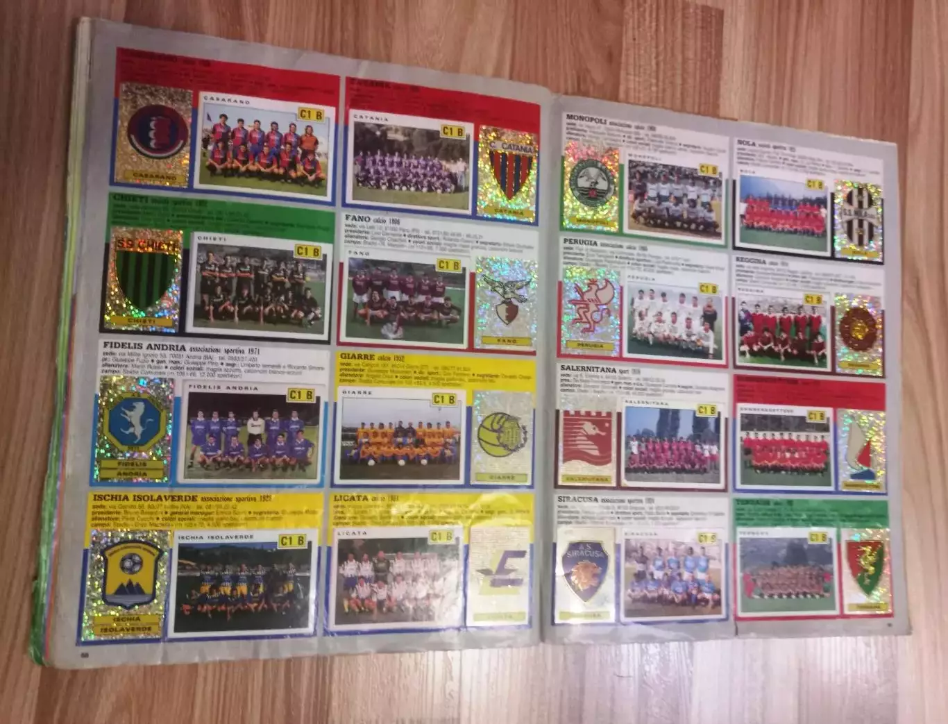 PANINI CALCIATORI 91-92. Полный альбом. Оригинал. 6