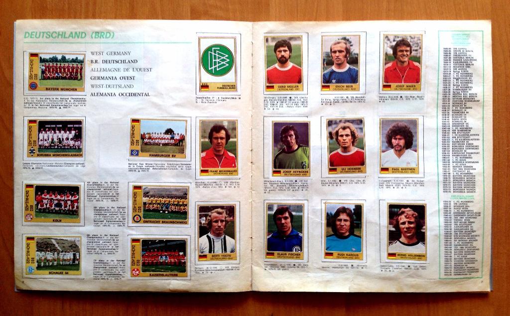 Panini EURO FOOTBALL-1976-77. Италия. Оригинал 2