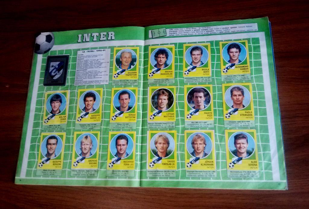 CALCIO 1990-91. Альбом с наклейками. Оригинал. Полный комплект. 2