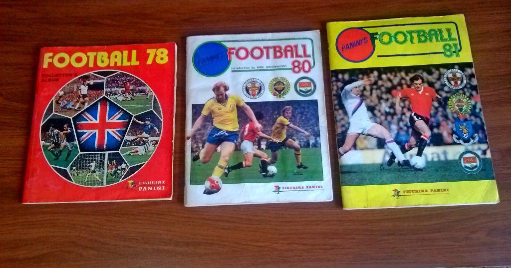PANINI. 3 альбома Football 1978, 1980, 1981.