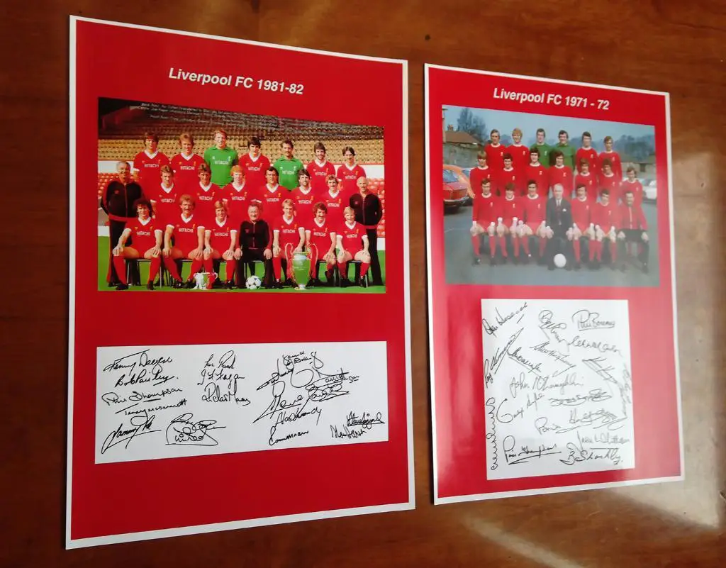 Карточки-фотографии ФК Ливерпуль. сезона 1971-72 и сезона 1981-82. 4