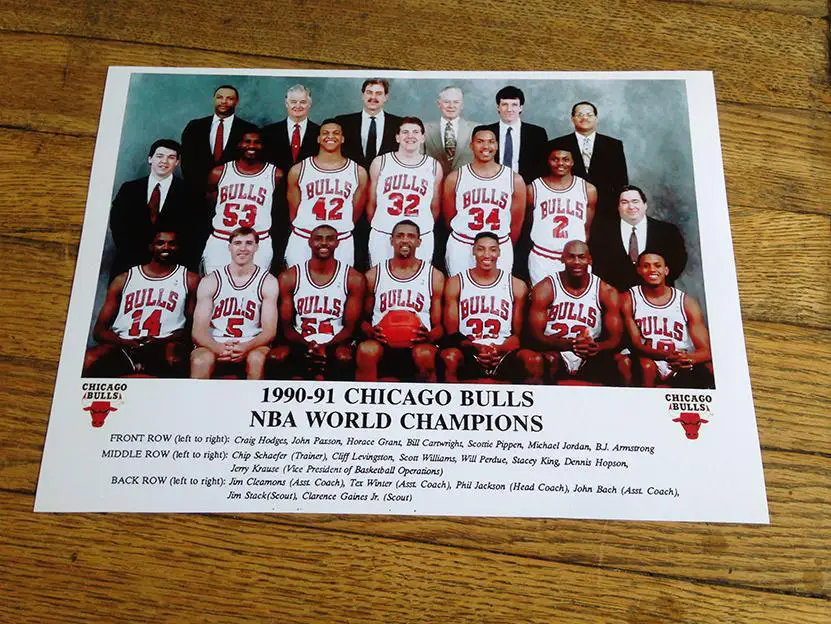 Чикаго Буллз и Лос Анжелес Лейкерс - 1991 года. Карточки-фото.