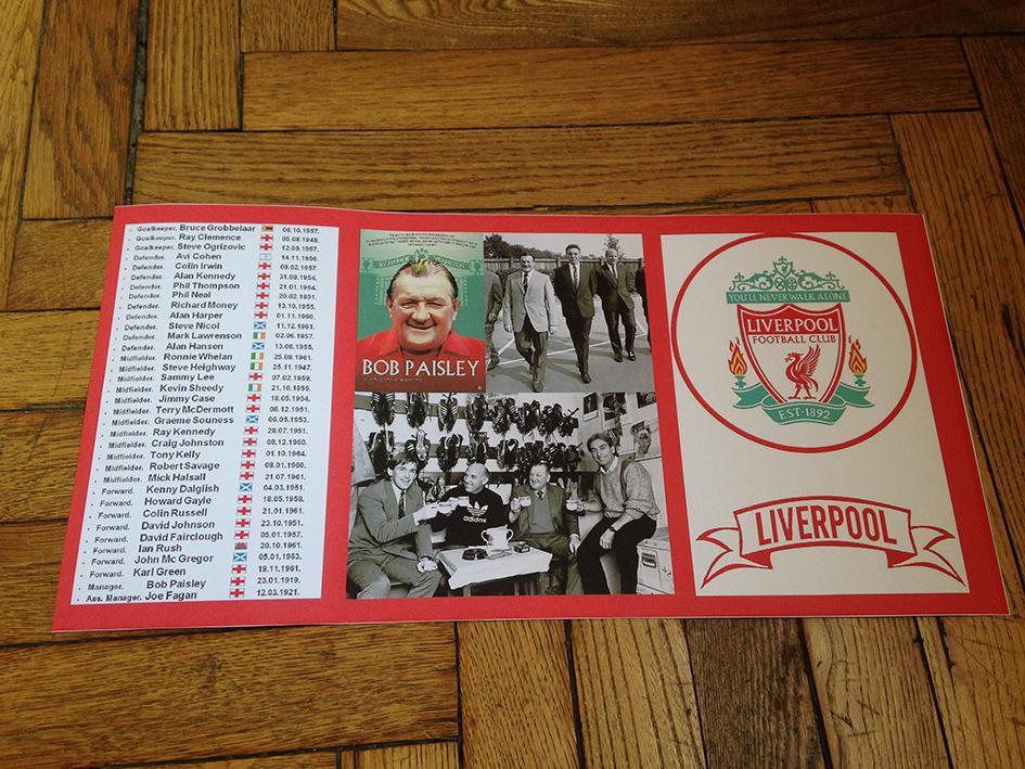 ФК Ливерпуль сезона 1981-82 года. Чемпион Англии. Фотография-постер. 1