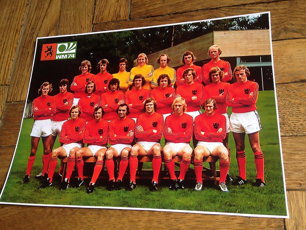 Сборная Голландии-1974. Карточка-фото к Чемпионату Мира.