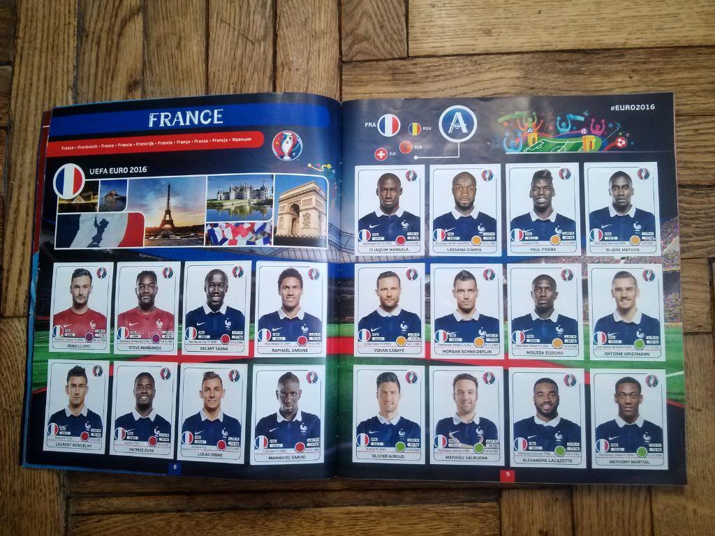 Panini EURO-2016 France. Полностью заполненный альбом. 3