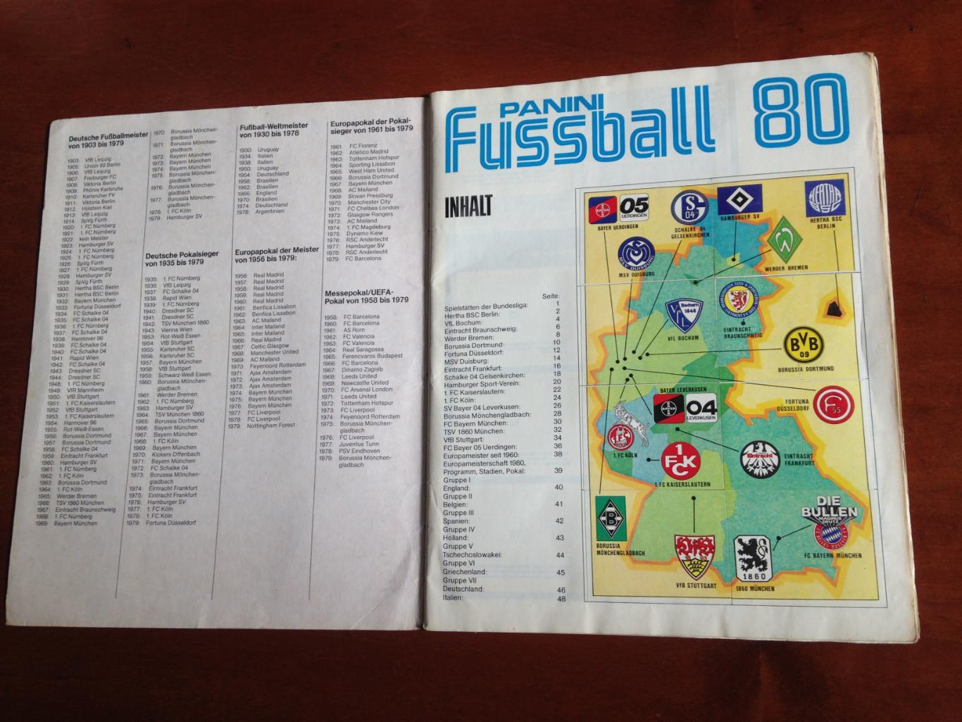 Panini Fussball - 80. Почти заполненный альбом. 1