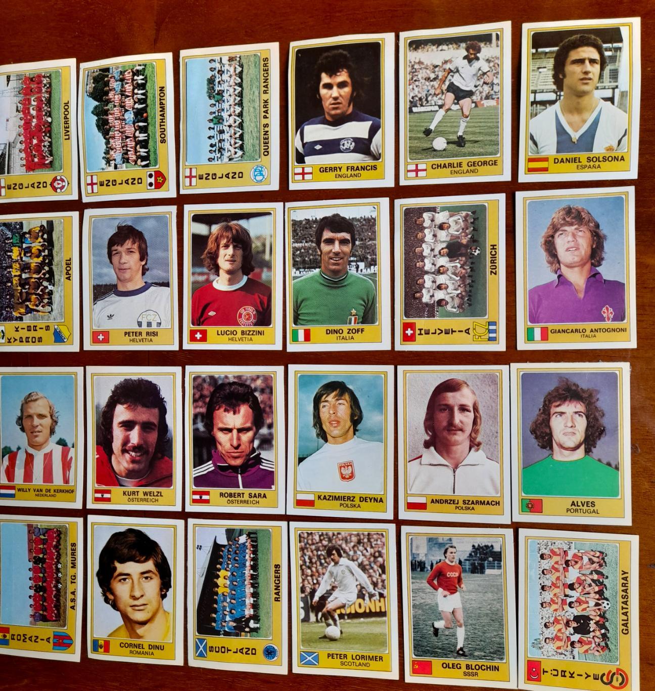 PANINI. Euro Football 1976. Наклейки - 40 штук. 4