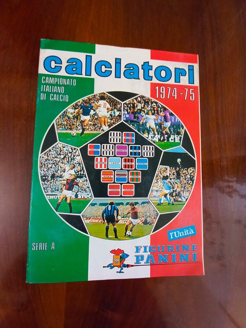 Panini. Calciatori 1974-75. Официальная копия I Unita.