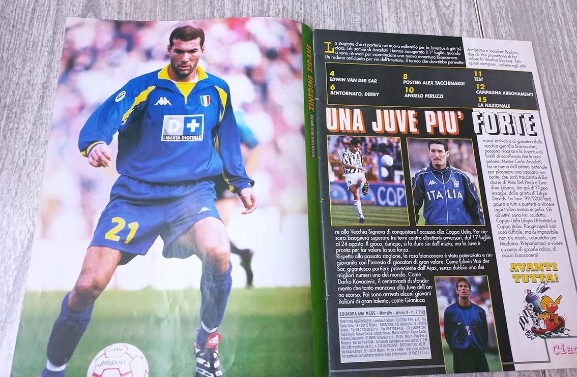 Squadra Mia Mese итальянский футбольный журнал 1999 года. 1