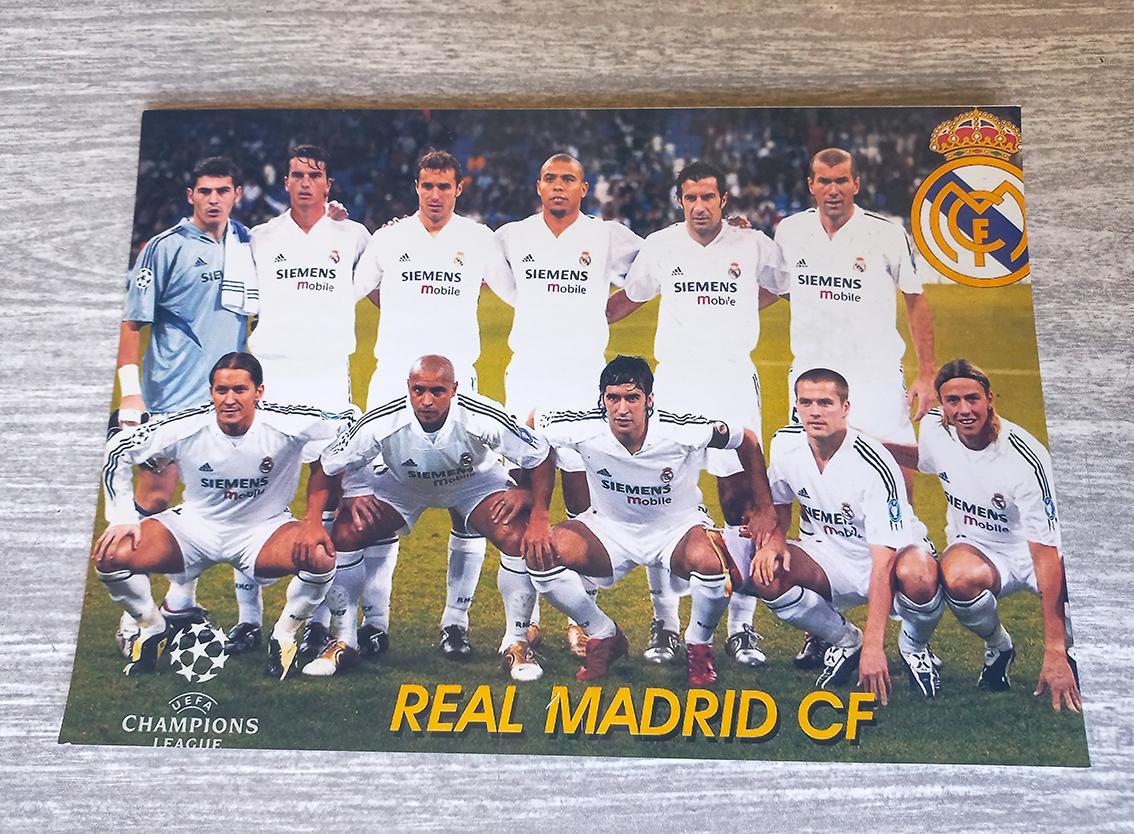 Реал (Мадрид) - 2004 года. Карточка-фото.