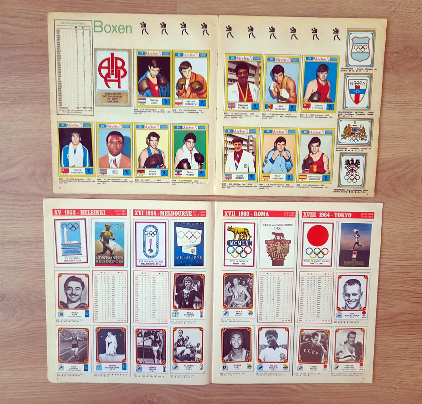 PANINI 2 полных альбома Олимпийских игр 1972 и 1976 годов. 3