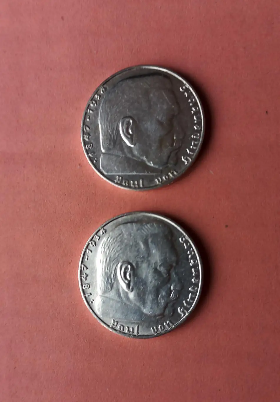 Старинные немецкие монеты 2 рейхсмарки + 5 рейхсмарок. Серебро. Оригинал. 3