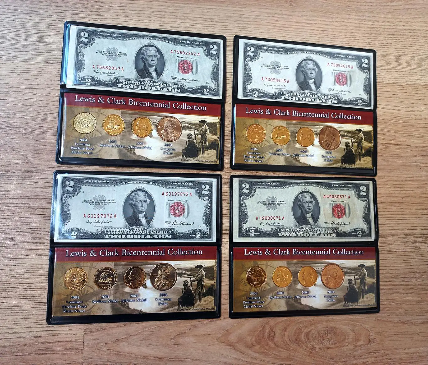 Купюра США 2 доллара 1953 года. Подарочный комплект. Оригинал.