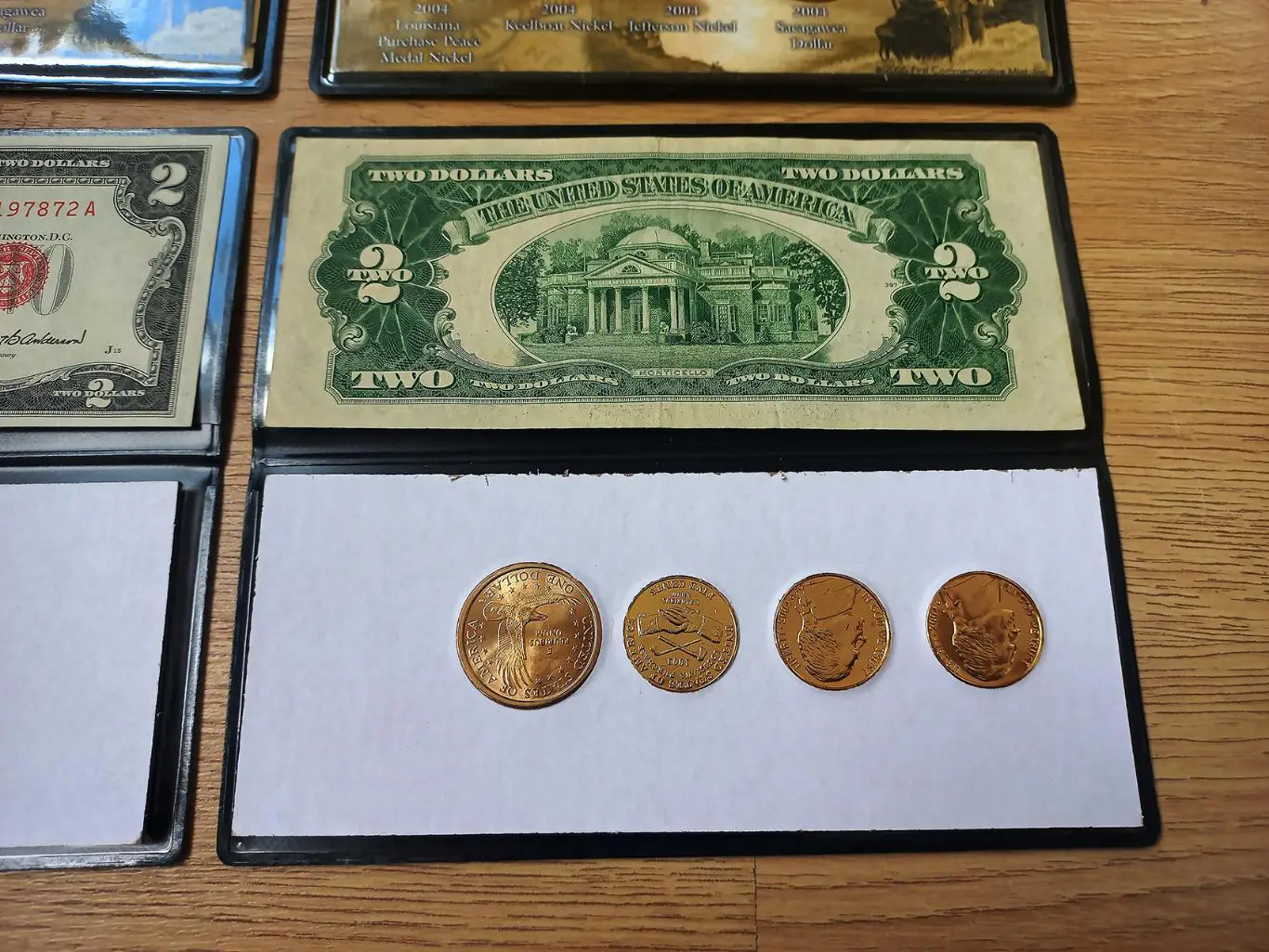 Купюра США 2 доллара 1953 года. Подарочный комплект. Оригинал. 3