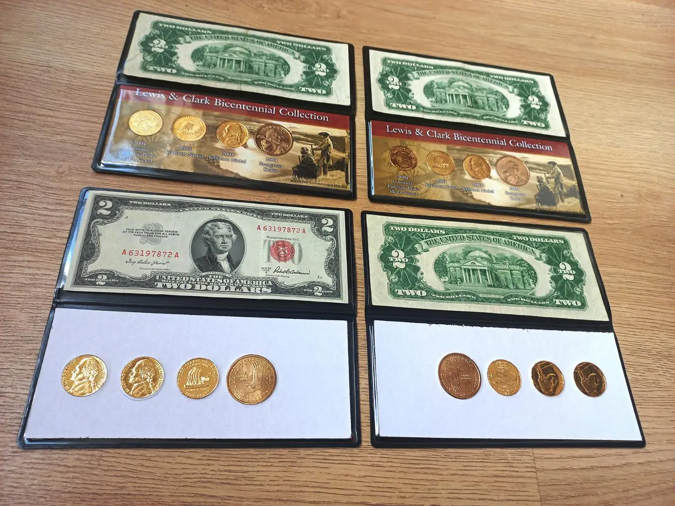 Купюра США 2 доллара 1953 года. Подарочный комплект. Оригинал. 5