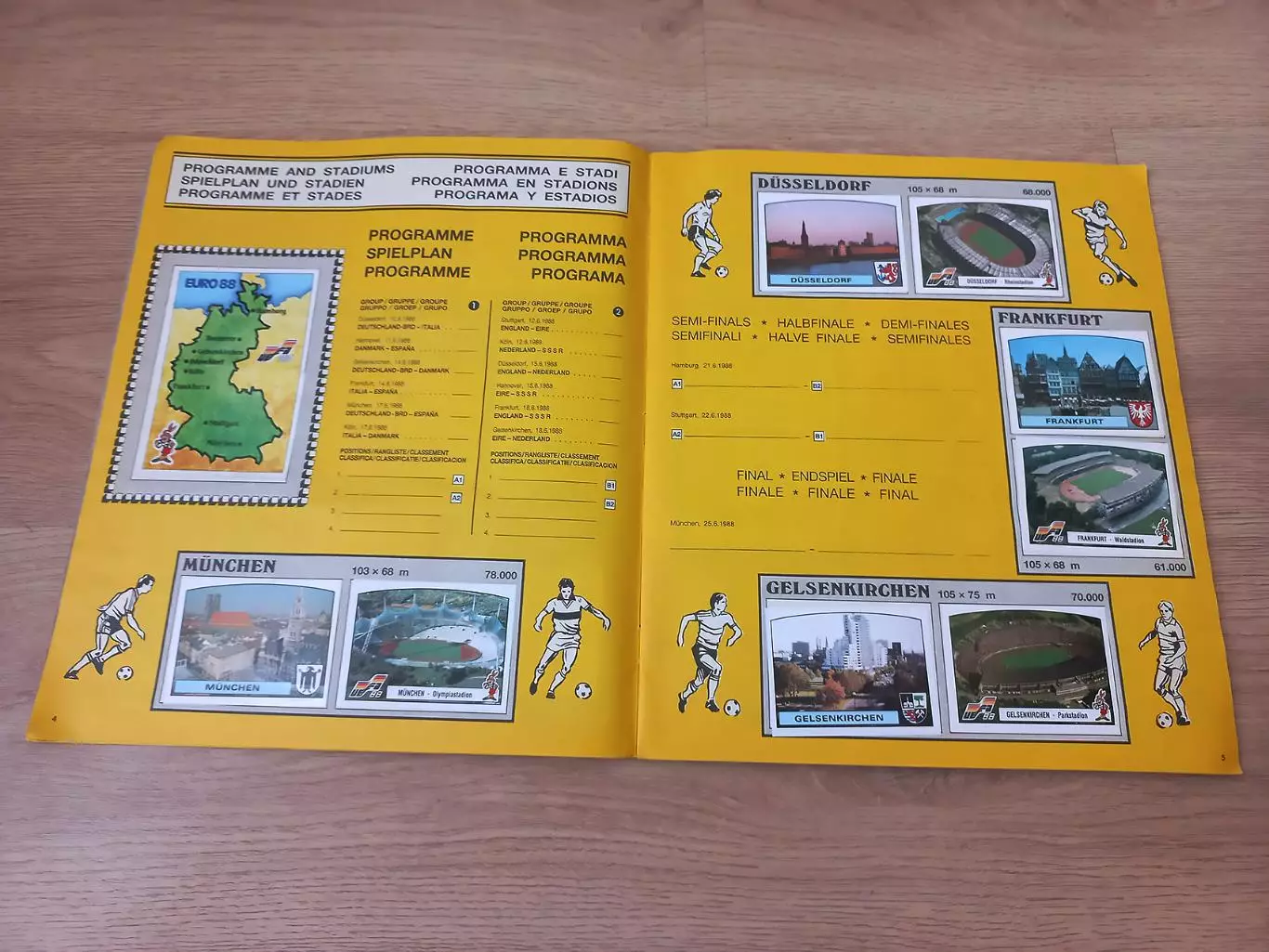 PANINI EURO 88. Полный альбом. Оригинал 2