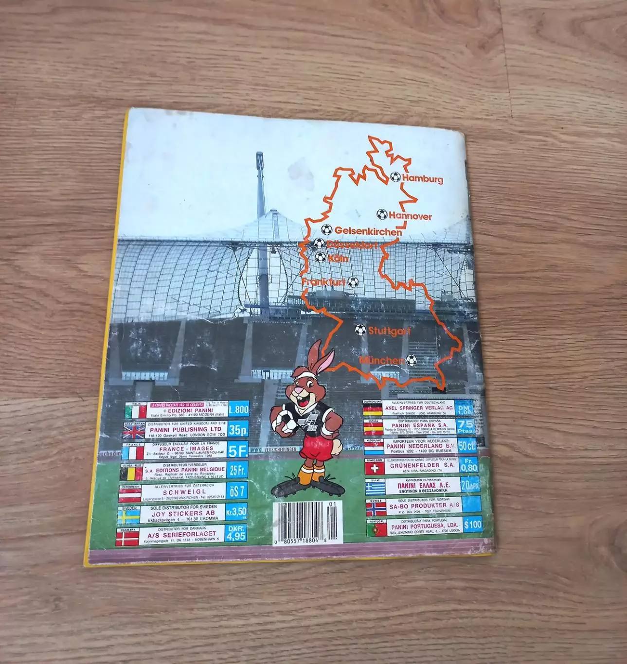 PANINI EURO 88. Полный альбом. Оригинал 7
