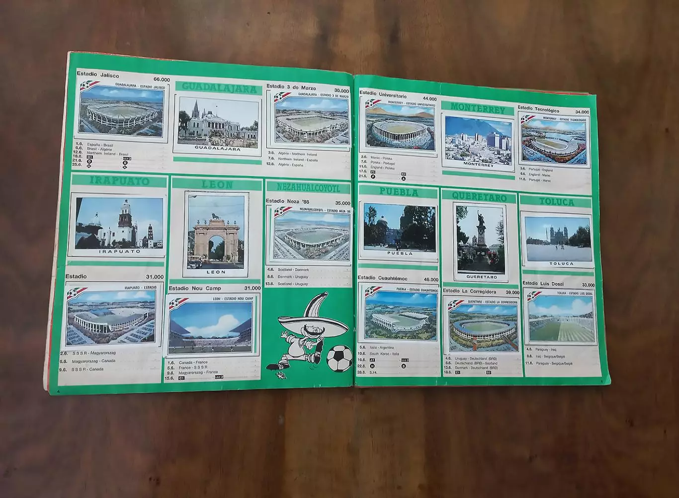 PANINI MEXICO 86 Практически полный альбом. Оригинал. 2