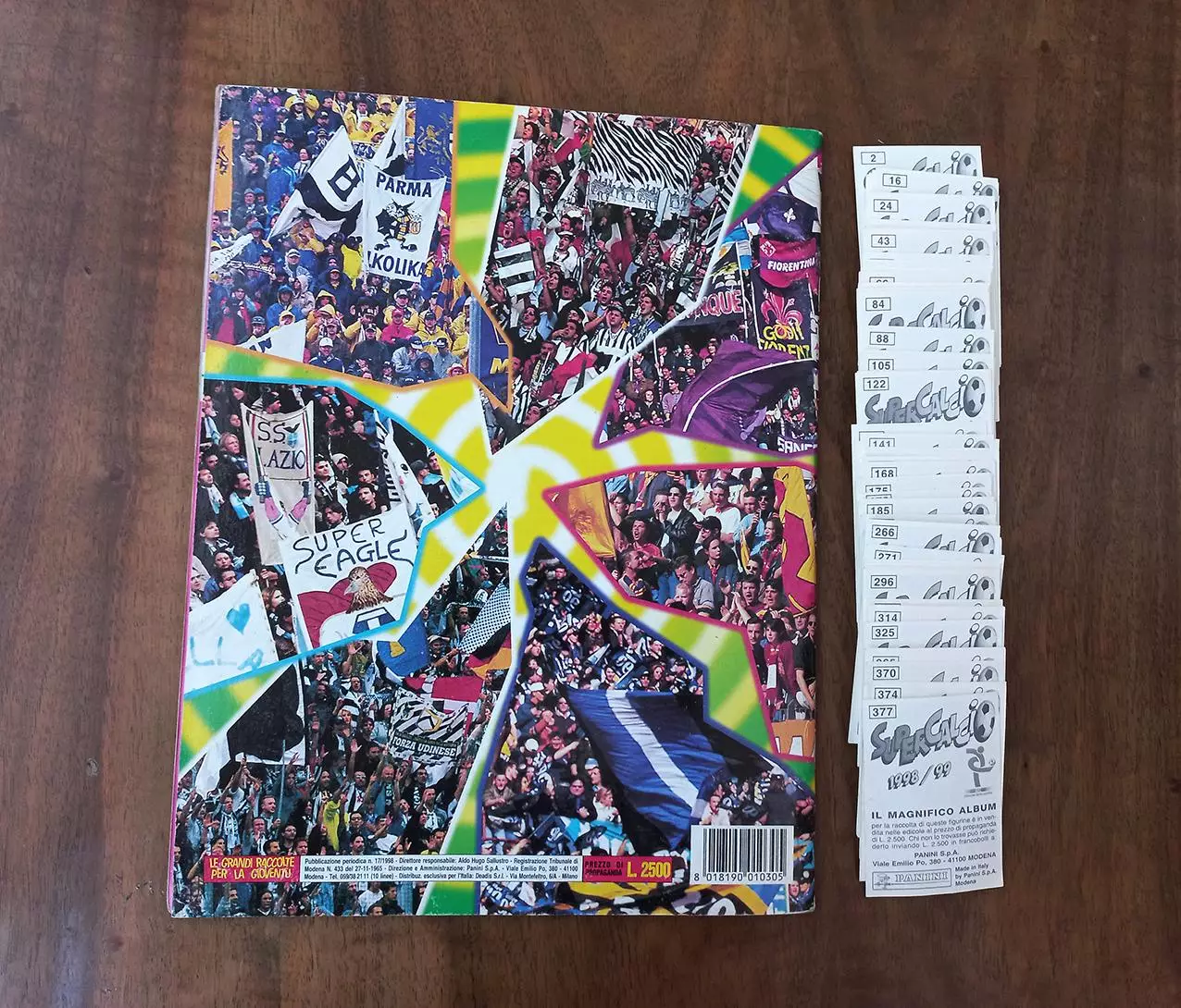 SuperCalcio 98/99. Альбом с наклейками в отличном состоянии. 7
