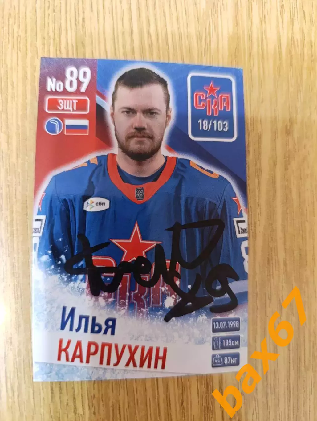 Карпунин Илья, СКА Санкт Петербург