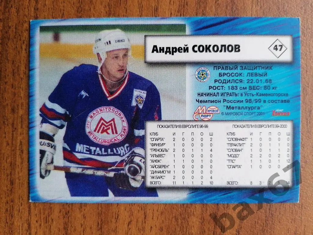 Соколов Андрей Металлург Магнитогорск 1