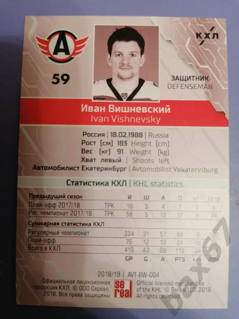 Вишневский Иван Автомобилист Екатеринбург 1